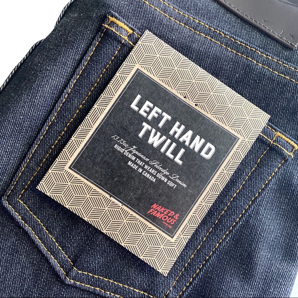 NWT Naked & Famous Weird Guy Left Hand Twill Denim - Picture 10 of 13